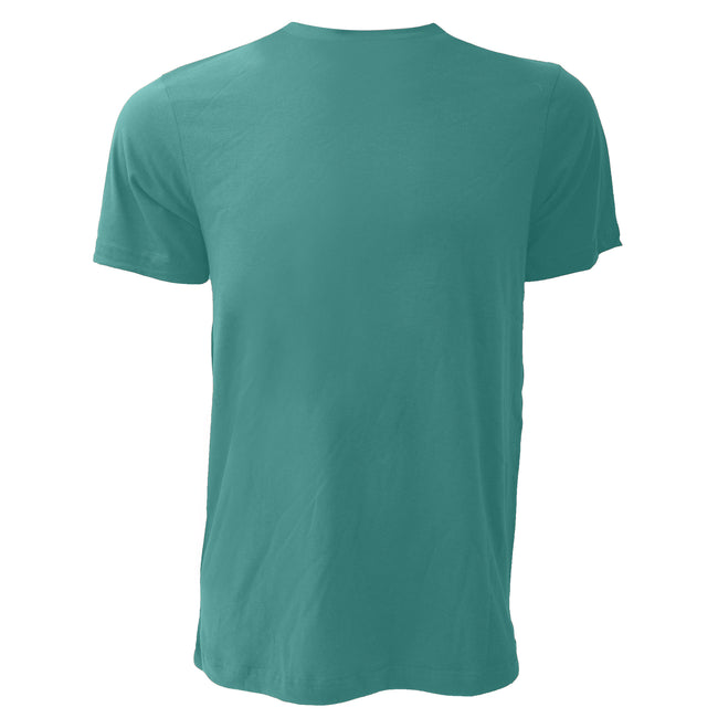 Bleu turquoise - Back - Canvas - T-shirt JERSEY - Hommes