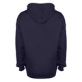 Bleu marine-Gris chiné - Back - FDM - Sweatshirt à capuche contrastée - Homme