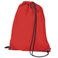 Rouge - Front - BagBase Budget - Sac de gym résistant à l'eau avec cordon de serrage (11 litres)