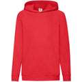 Rouge - Front - Fruit Of The Loom - Sweatshirt à capuche - Enfant