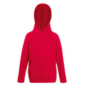 Rouge - Back - Fruit Of The Loom - Sweatshirt à capuche - Enfant