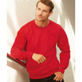 Rouge - Back - Fruit Of The Loom - Sweatshirt léger - Homme