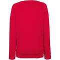 Rouge - Back - Fruit of the Loom - Sweatshirt à manches raglan - Femme