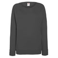 Graphite clair - Front - Fruit of the Loom - Sweatshirt à manches raglan - Femme