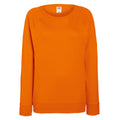 Orange - Front - Fruit of the Loom - Sweatshirt à manches raglan - Femme
