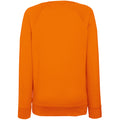 Orange - Back - Fruit of the Loom - Sweatshirt à manches raglan - Femme