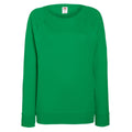 Vert tendre - Front - Fruit of the Loom - Sweatshirt à manches raglan - Femme