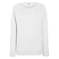 Blanc - Front - Fruit of the Loom - Sweatshirt à manches raglan - Femme