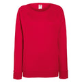 Rouge - Front - Fruit of the Loom - Sweatshirt à manches raglan - Femme