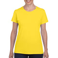 Jaune - Back - Gildan - T-shirt à manches courtes coupe féminine - Femme