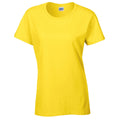 Jaune - Lifestyle - Gildan - T-shirt à manches courtes coupe féminine - Femme