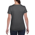 Gris foncé - Side - Gildan - T-shirt à manches courtes coupe féminine - Femme