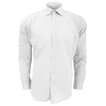 Blanc - Front - Kustom Kit - Chemise coupe cintrée à manches longues - Homme