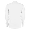 Blanc - Back - Kustom Kit - Chemise coupe cintrée à manches longues - Homme