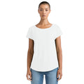 Blanc - Back - Mantis - T-shirt ample à manches courtes en coton - Femme