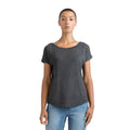Gris foncé - Lifestyle - Mantis - T-shirt ample à manches courtes en coton - Femme