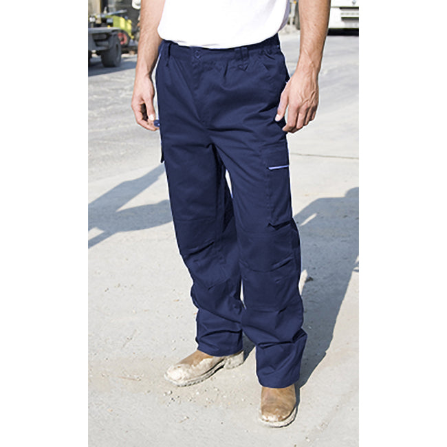 Bleu marine - Back - Result Work-Guard - Pantalon de travail coupe-vent - Homme