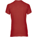 Rouge - Side - Gildan - Polo sport 100% coton - Femme