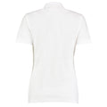 Blanc - Back - Kustom Kit - Polo slim à manches courtes - Femme