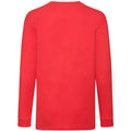 Rouge - Back - Fruit Of The Loom - T-Shirt à manches longues - Enfant unisexe