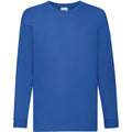 Bleu royal - Front - Fruit Of The Loom - T-Shirt à manches longues - Enfant unisexe
