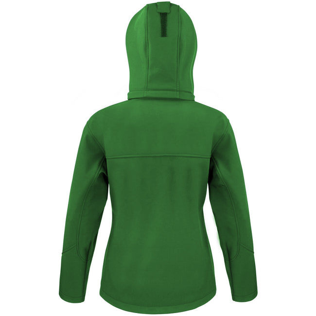 Vert vif-Noir - Back - Result Core Lite - Veste softshell à capuche - Femme