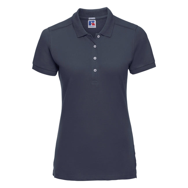 Bleu marine - Front - Russell - Polo manches courtes - Femme