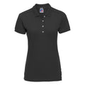 Noir - Front - Russell - Polo manches courtes - Femme