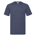 Bleu marine chiné - Front - Fruit Of The Loom - T-shirt manches courtes - Homme