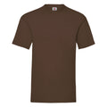 Marron - Front - Fruit Of The Loom - T-shirt manches courtes - Homme