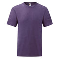 Violet chiné - Front - Fruit Of The Loom - T-shirt manches courtes - Homme