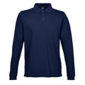 Bleu marine - Front - Tee Jays - Polo stretch à manches longues - Homme