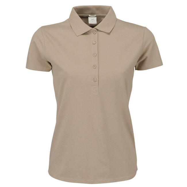 Taupe - Front - Tee Jays - Polo à manches courtes - Femmes