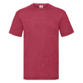 Rouge chiné - Front - Fruit Of The Loom - T-shirt manches courtes - Homme