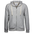 Gris - Front - Tee Jays - Sweatshirt à capuche et fermeture zippée - Homme