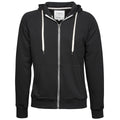 Noir - Front - Tee Jays - Sweatshirt à capuche et fermeture zippée - Homme