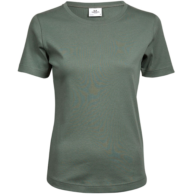 Vert de gris - Front - Tee Jays - T-shirt à manches courtes 100% coton - Femme