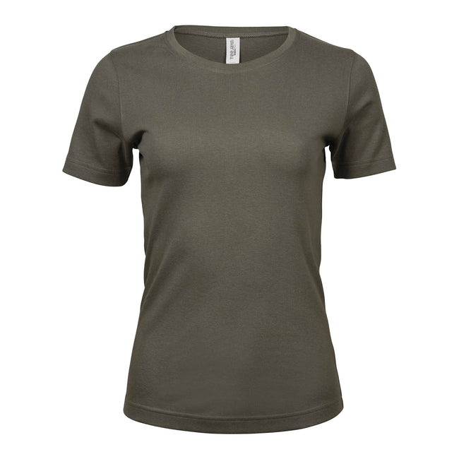 Vert foncé - Front - Tee Jays - T-shirt à manches courtes 100% coton - Femme