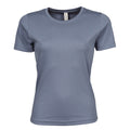 Bleu pierre - Front - Tee Jays - T-shirt à manches courtes 100% coton - Femme