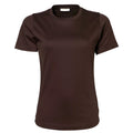 Chocolate - Front - Tee Jays - T-shirt à manches courtes 100% coton - Femme