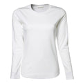 Blanc - Front - Tee Jays -  T-shirt à manches longues 100% coton - Femme