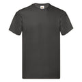 Gris graphite - Front - Fruit Of The Loom - T-shirt ORIGINAL - Homme