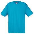 Bleu azur - Front - Fruit Of The Loom - T-shirt ORIGINAL - Homme