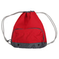 Rouge - Front - Bagbase Athleisure - Sac de gym hydrofuge à cordon