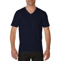 Bleu marine - Back - Gildan Premium - T-shirt à col V - Homme