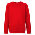 Rouge - Front - Sweatshirt Fruit Of The Loom pour enfant