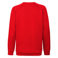 Rouge - Back - Sweatshirt Fruit Of The Loom pour enfant