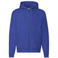 Bleu royal - Front - Fruit Of The Loom - Sweatshirt à capuche et fermeture zippée - Homme