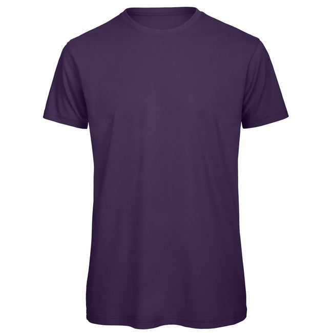 Violet - Front - B&C Favourite - T-shirt en coton bio - Homme