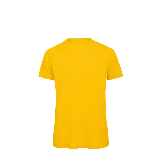 Jaune - Front - B&C Favourite - T-shirt en coton bio - Homme